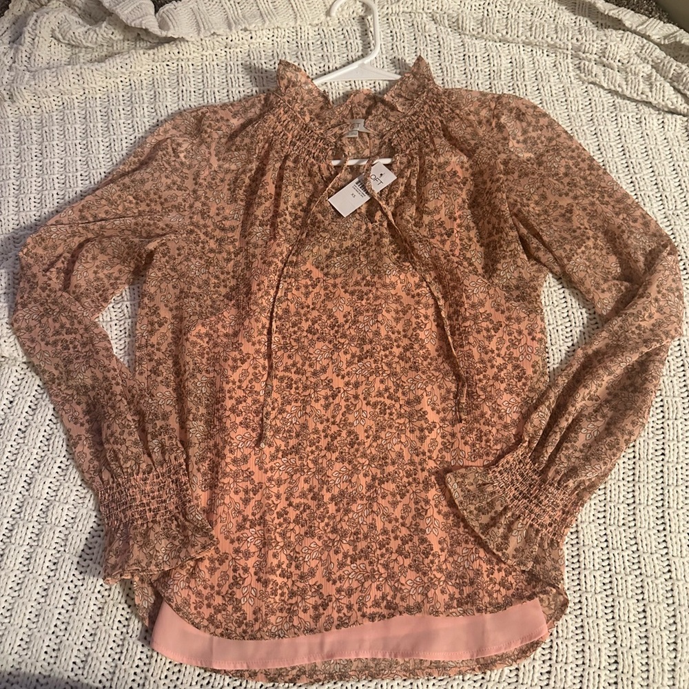 Loft blouse with cami underneath